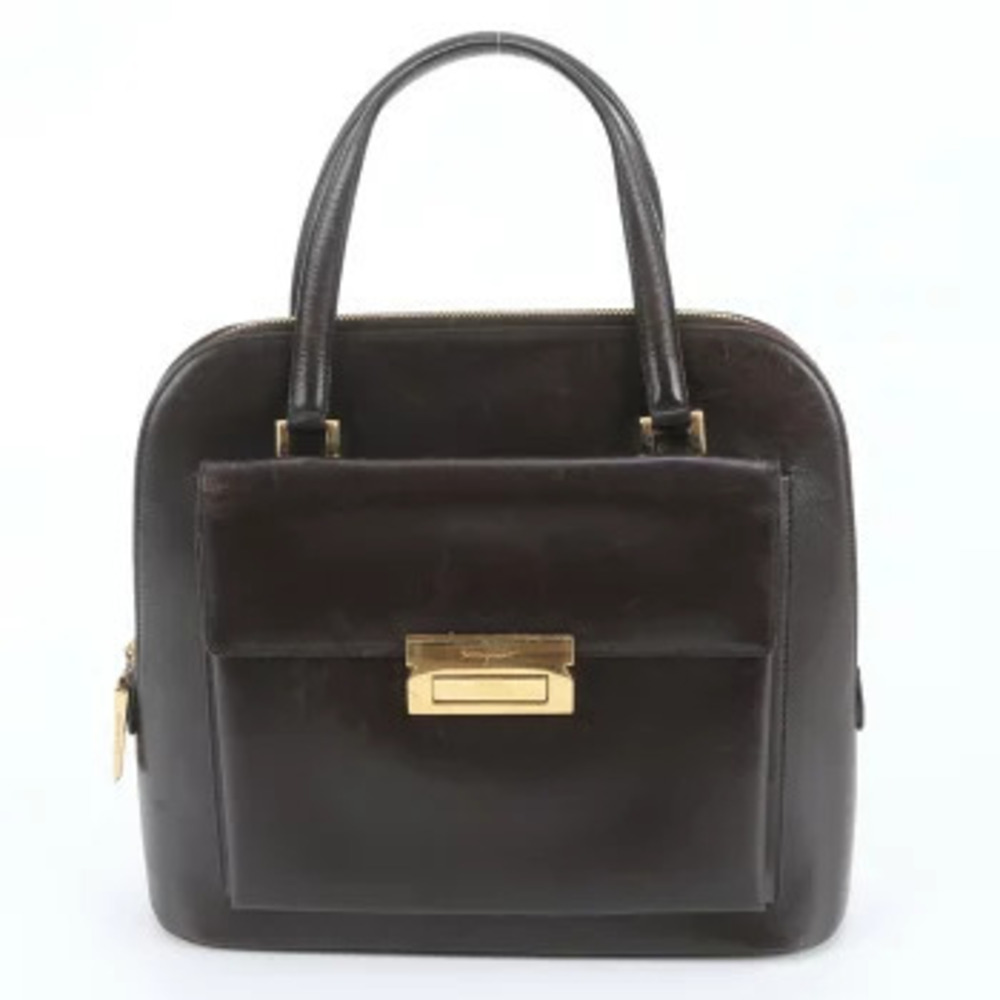Salvatore Ferragamo Leather Tote Brown